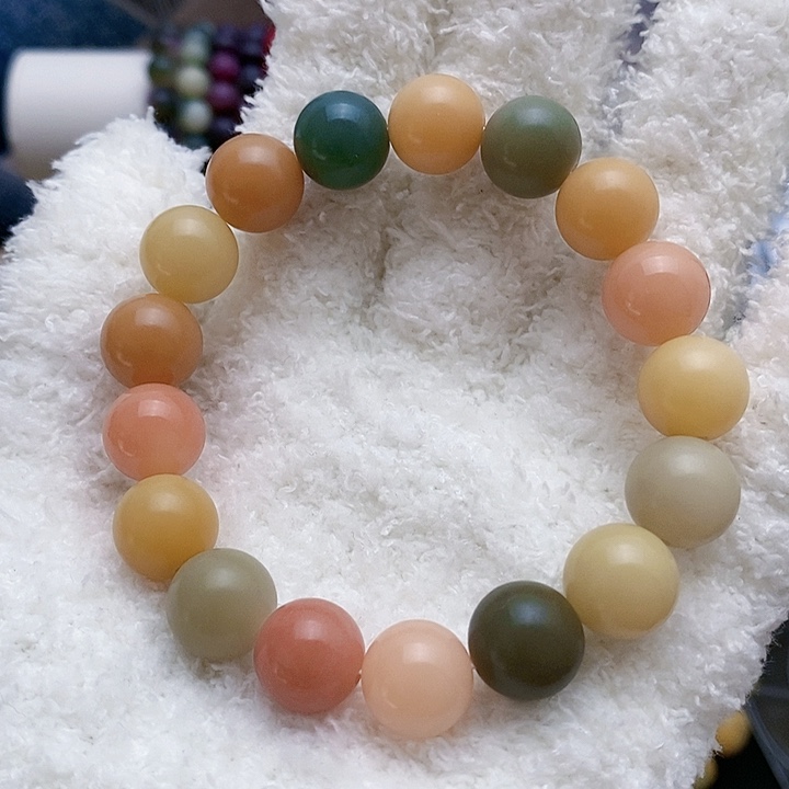 菩提根/象牙果手串多宝奶系圆珠手串