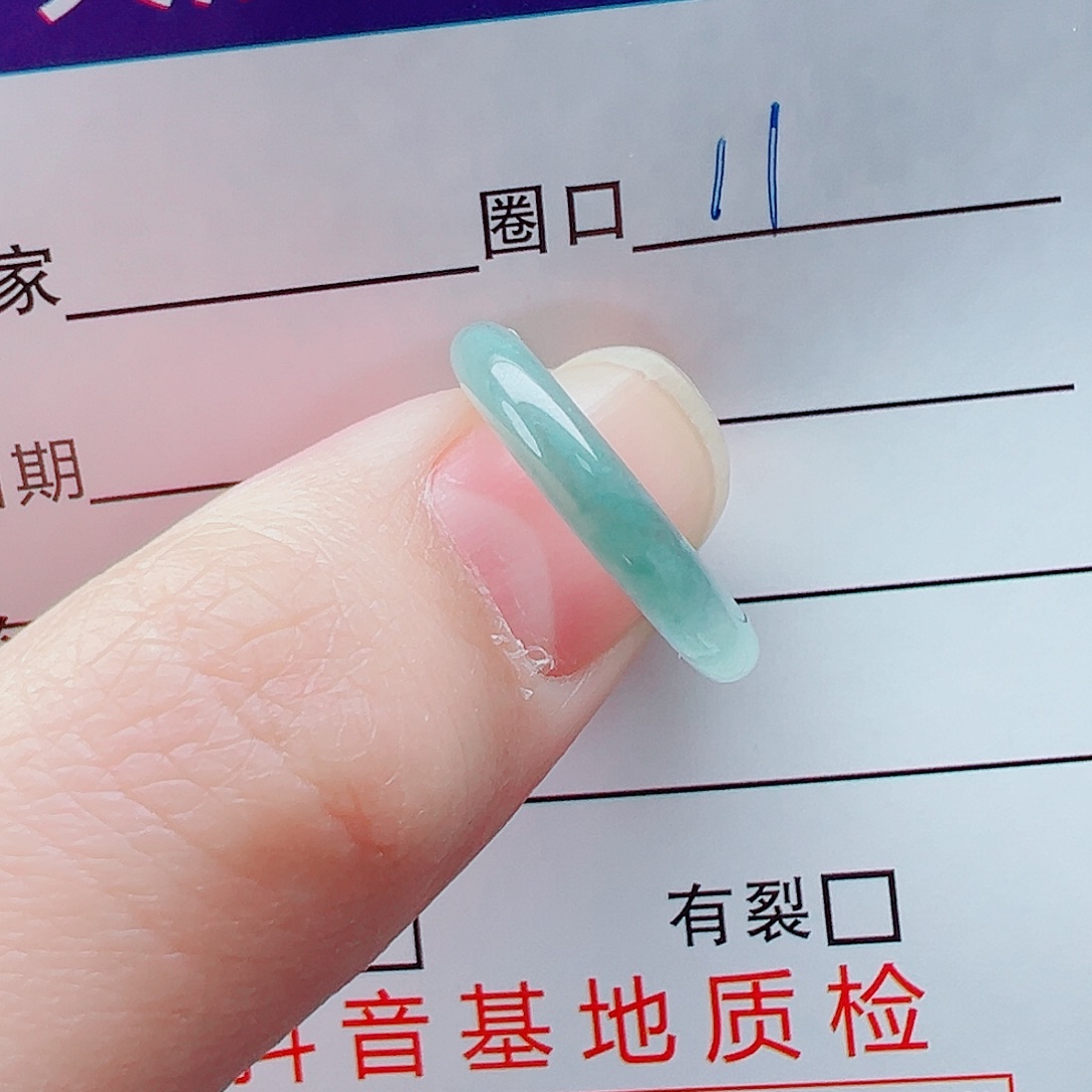 未镶嵌戒指翡翠戒圈