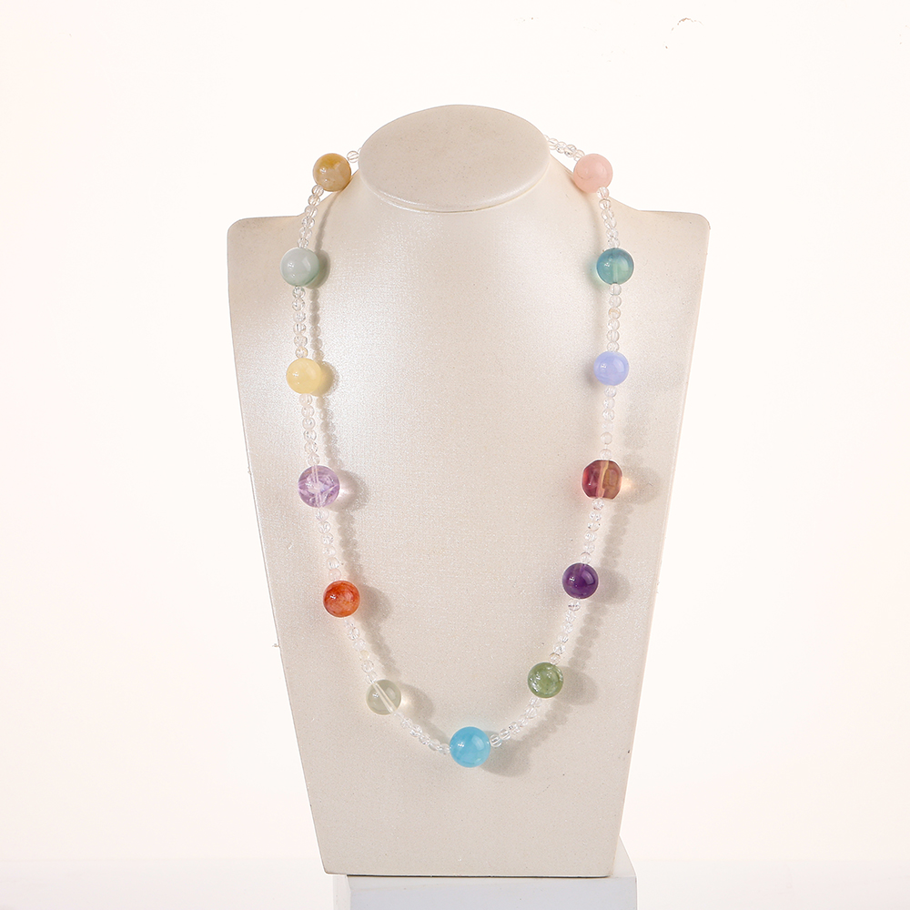 幻彩晶络天然水晶项链