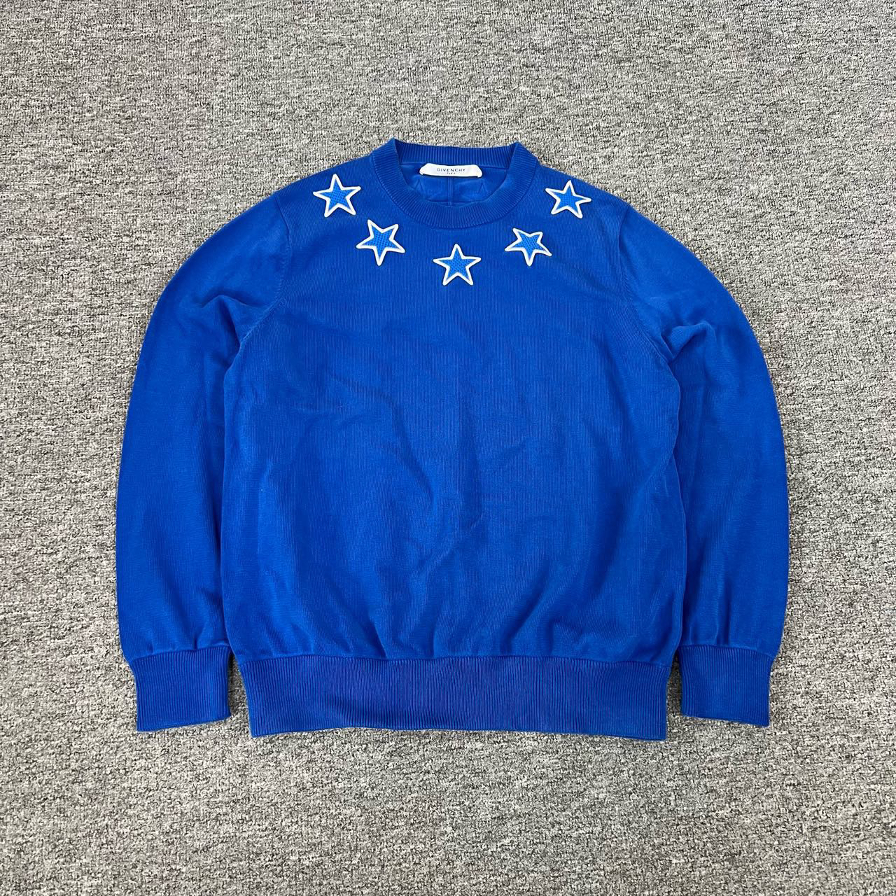 99新 Givenchy/纪梵希 五星 针织套头毛衣 蓝色 