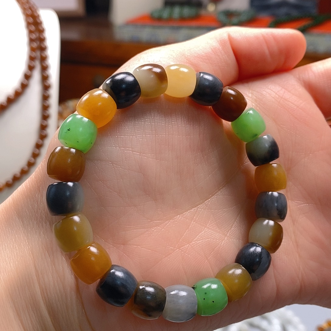 和田玉手串未镶嵌