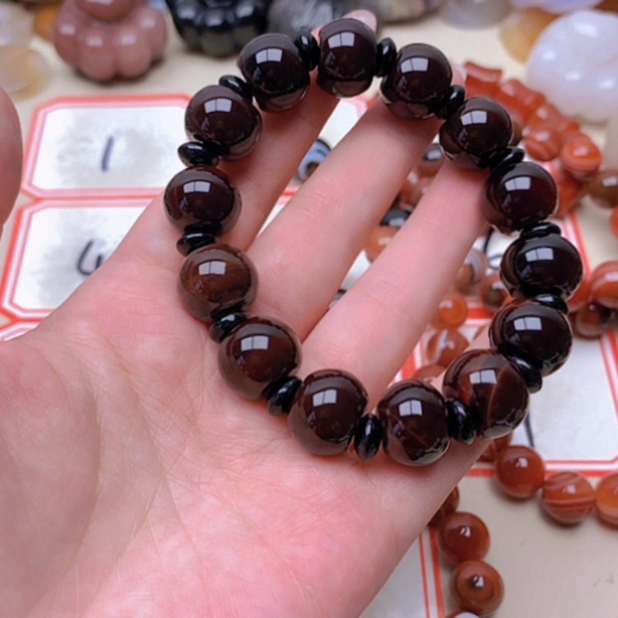 【闪购商品】未镶嵌玛瑙/玉髓珠宝半成品木*夕