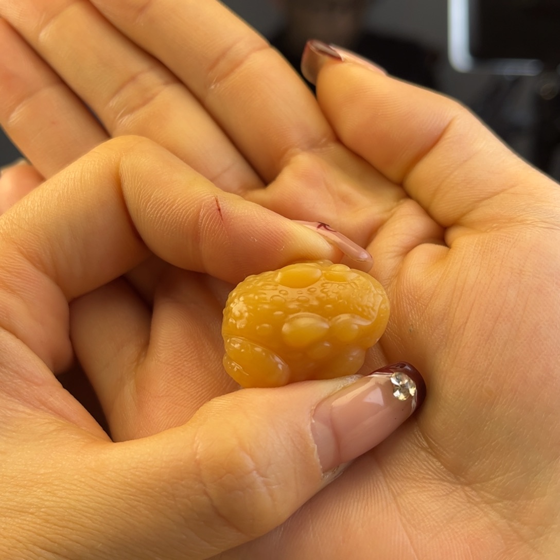 石英质玉黄蜡石挂件未镶嵌@*煌