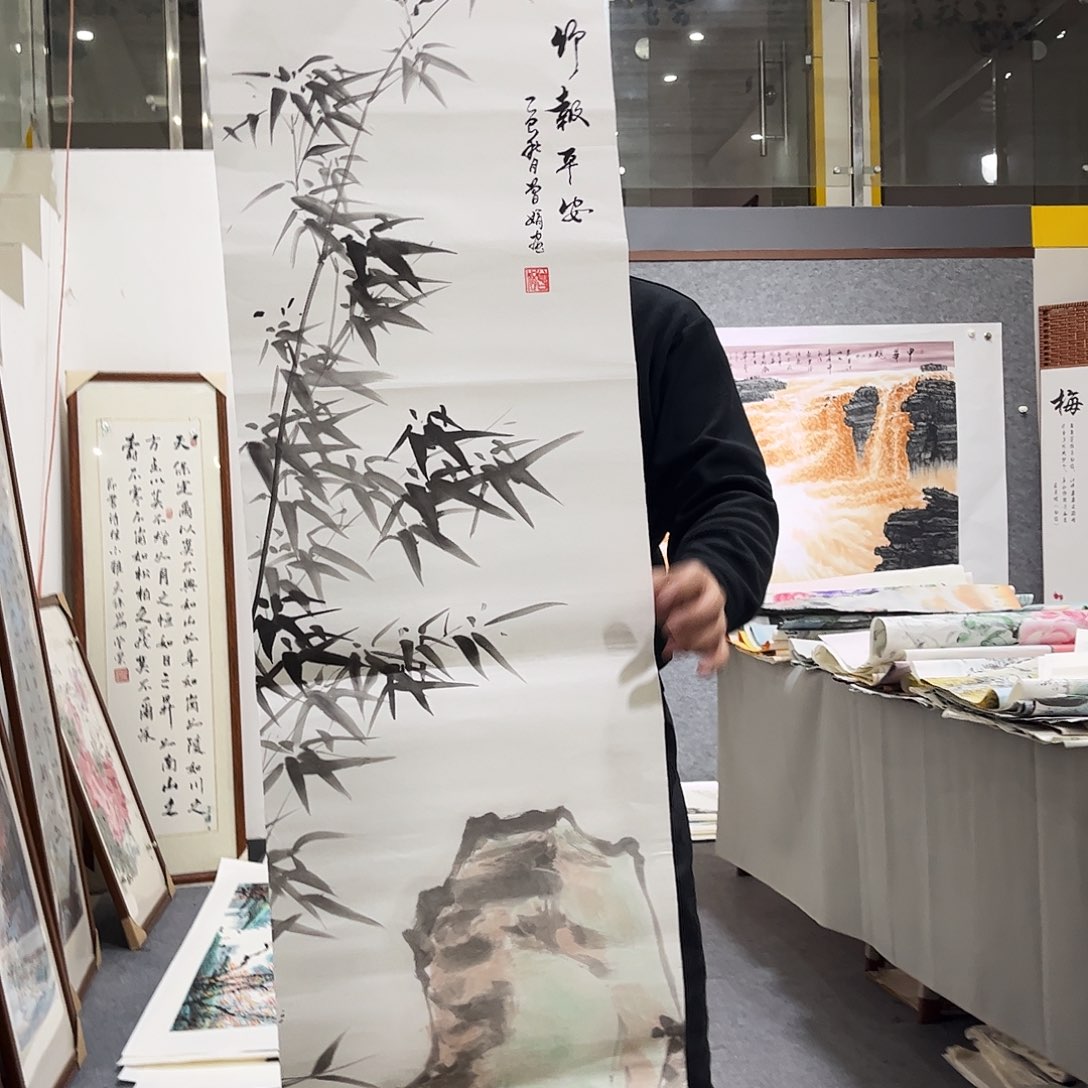 国画HT国画单幅任发1.4米✖️35