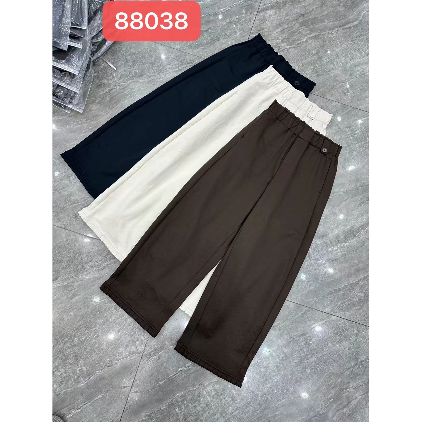 【南油玲姐】米白色新款休闲裤A88038