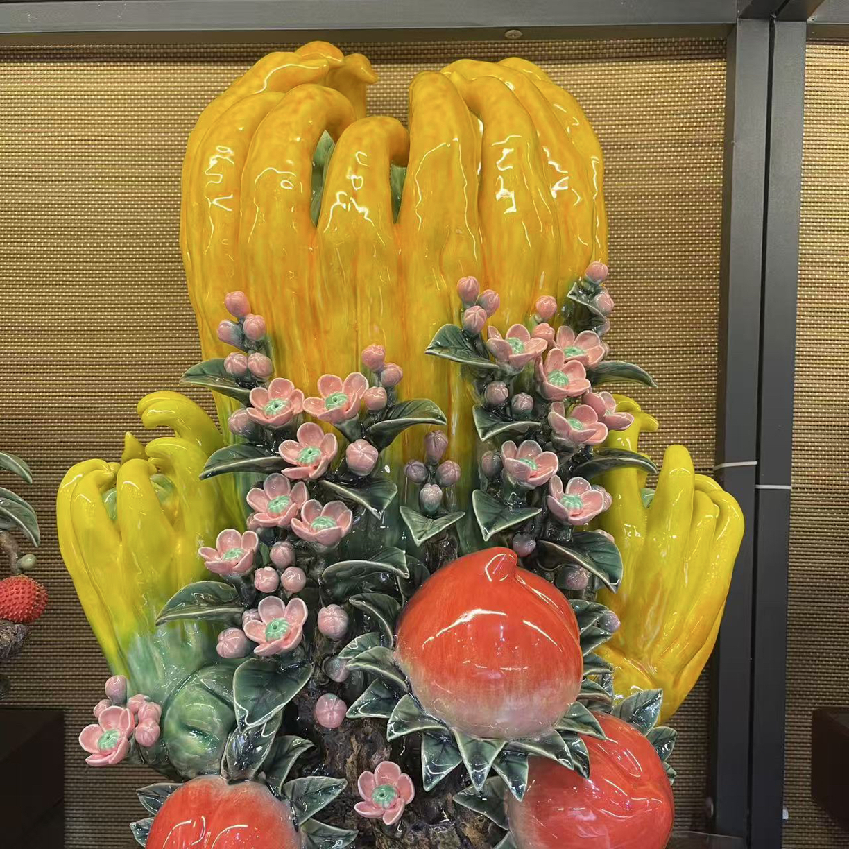 62高得心应手佛手石湾公仔经典家居吉祥摆件纪念乔迁开业贺寿礼品