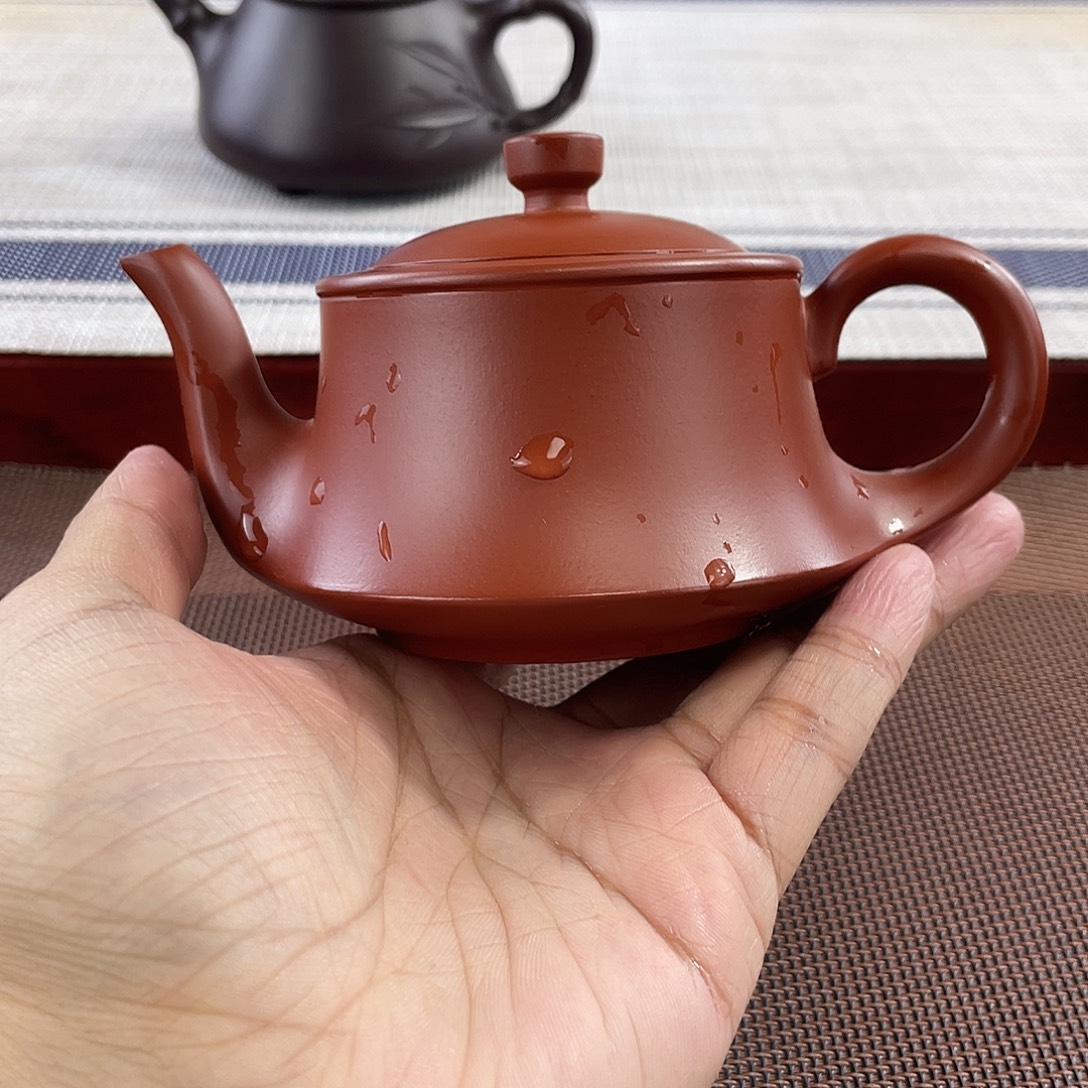 紫砂壶原矿朱泥一帆风顺