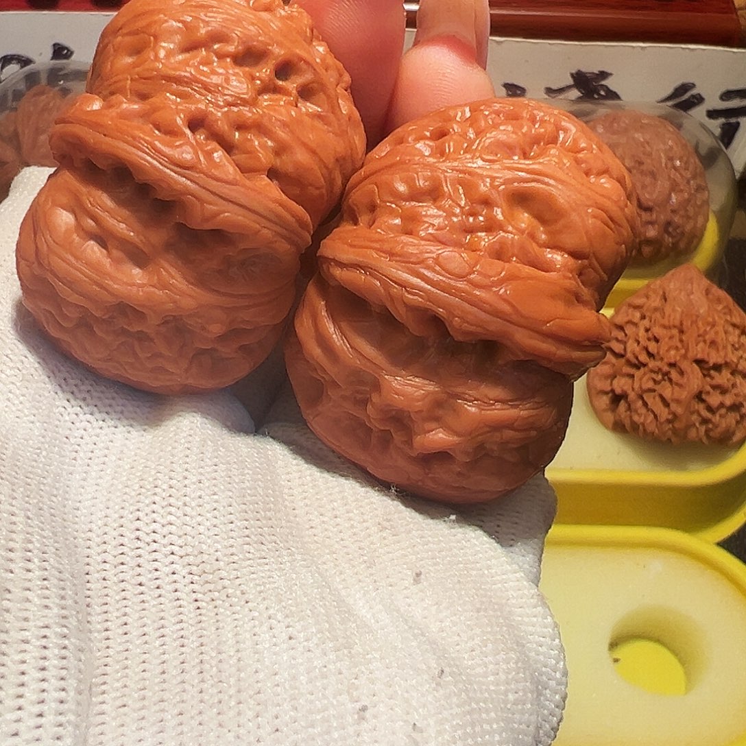 文玩核桃吊坠45微修尖元宝