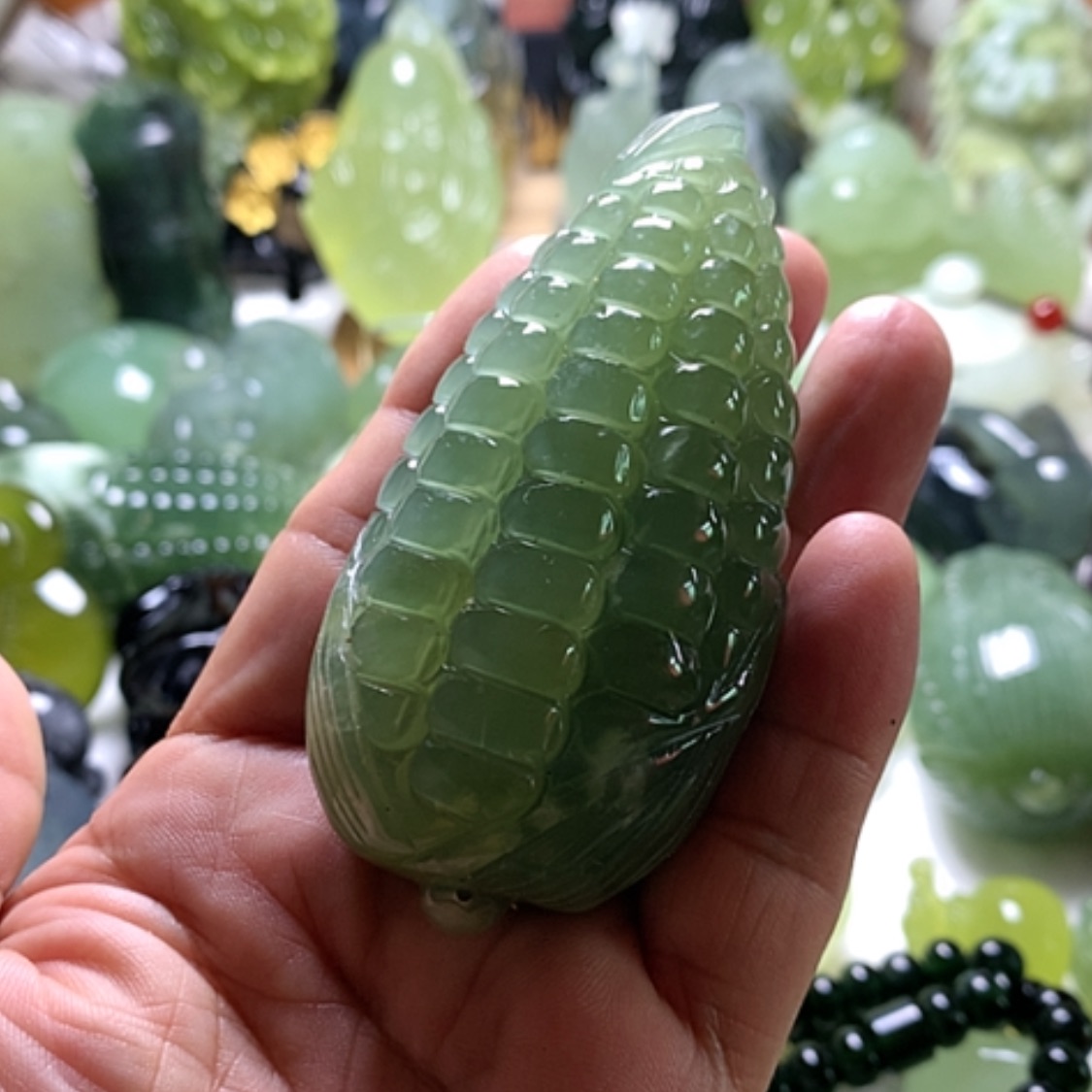 【闪购商品】合金蛇纹石玉颈饰