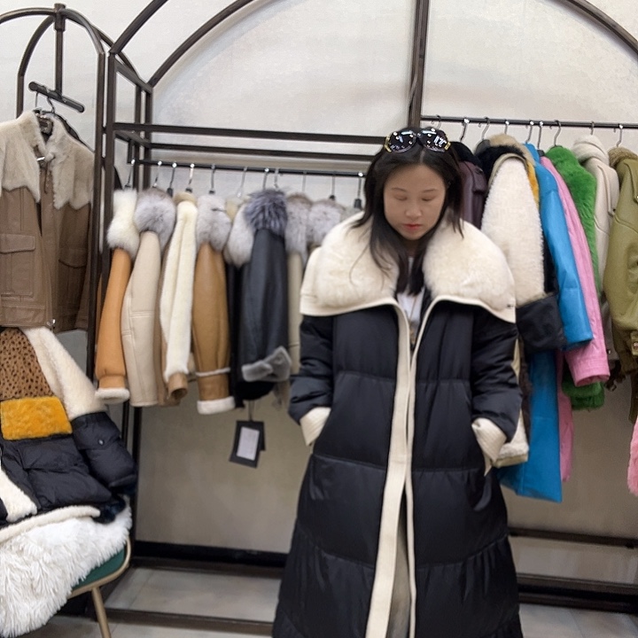 真皮皮衣绵羊皮羽绒服150斤以内备注身高体重