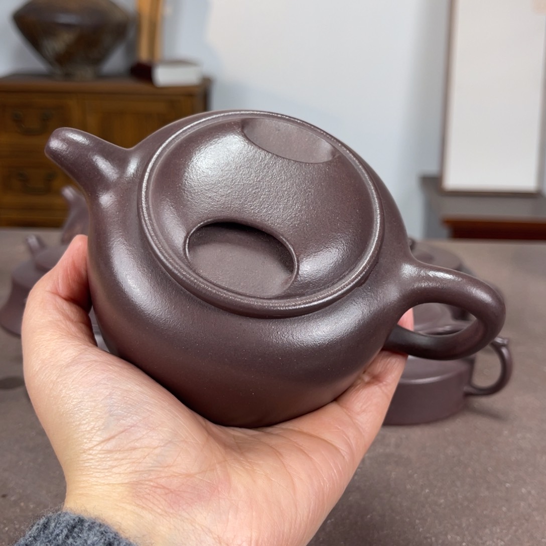 紫砂茶壶l***i天青牛盖莲子240