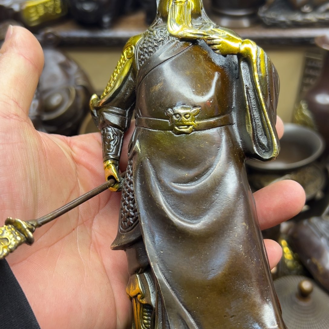 铜摆件欢迎欢迎你