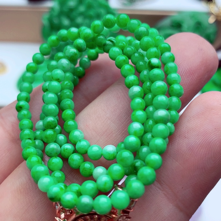 翡翠未镶嵌毛衣链