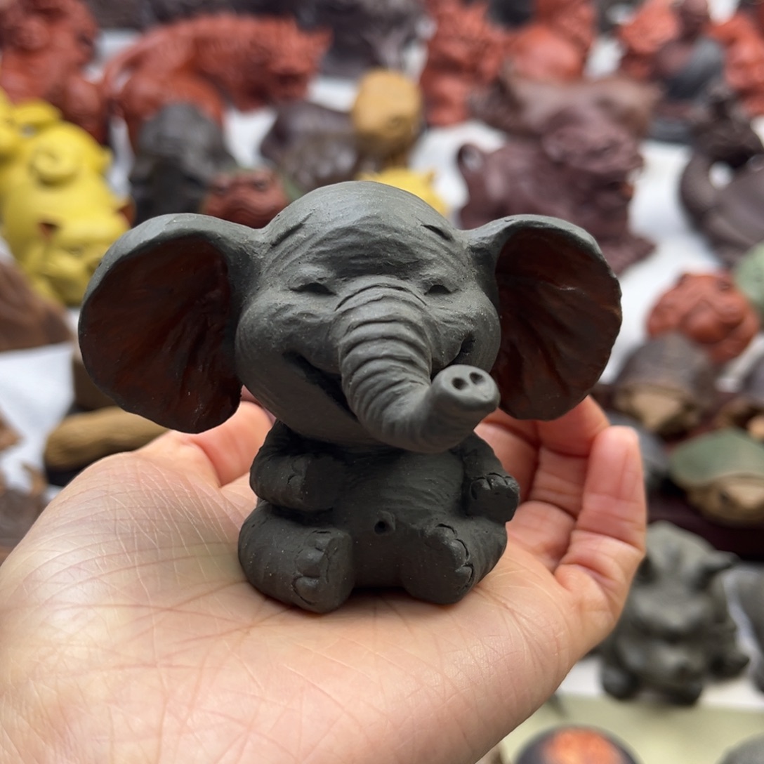 紫砂茶宠兔****肉紫砂茶宠