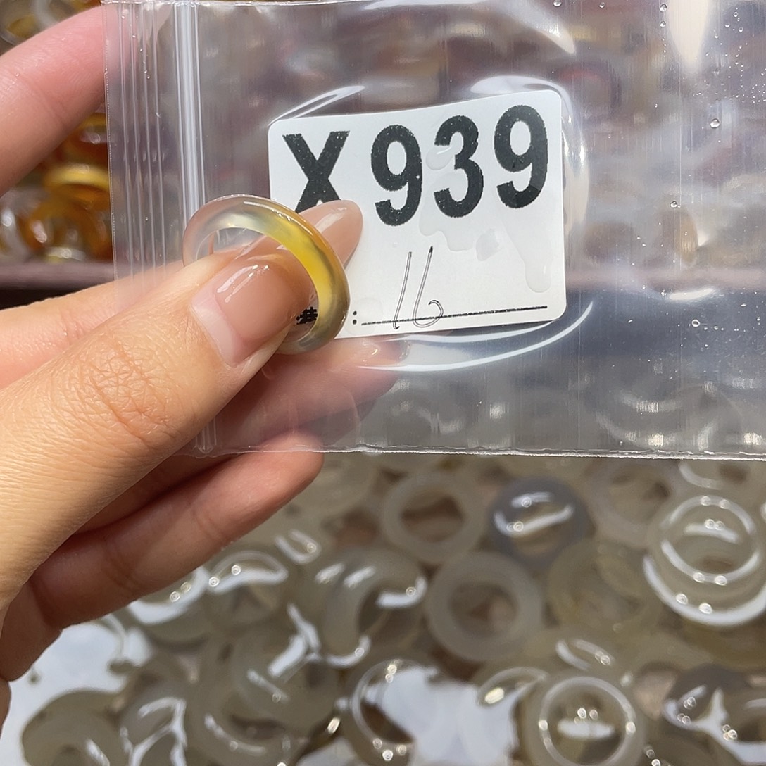 玛瑙/玉髓未镶嵌戒指939