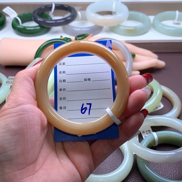 和田玉手镯58未镶嵌