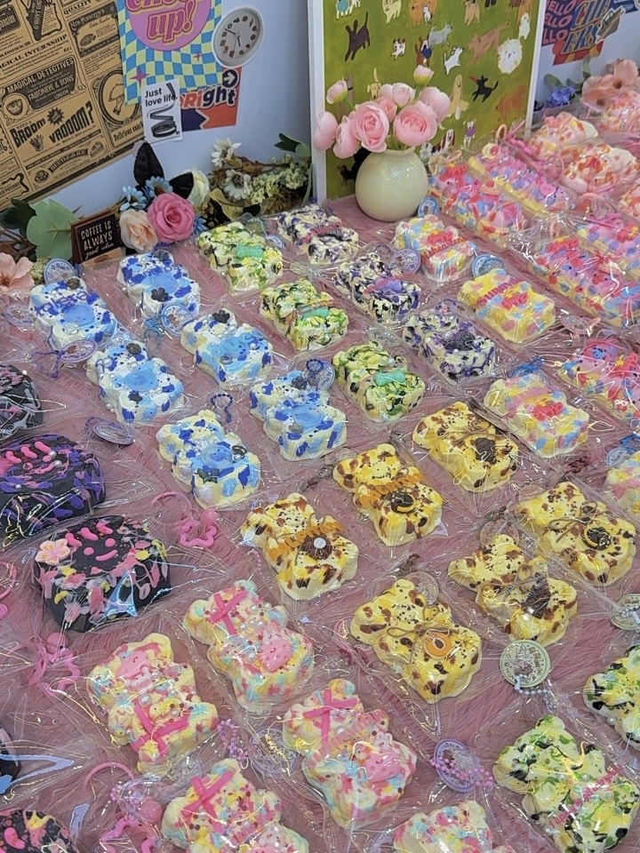 食品级硅胶捏捏可爱晕染