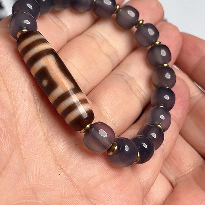 玛瑙/玉髓颈饰合金