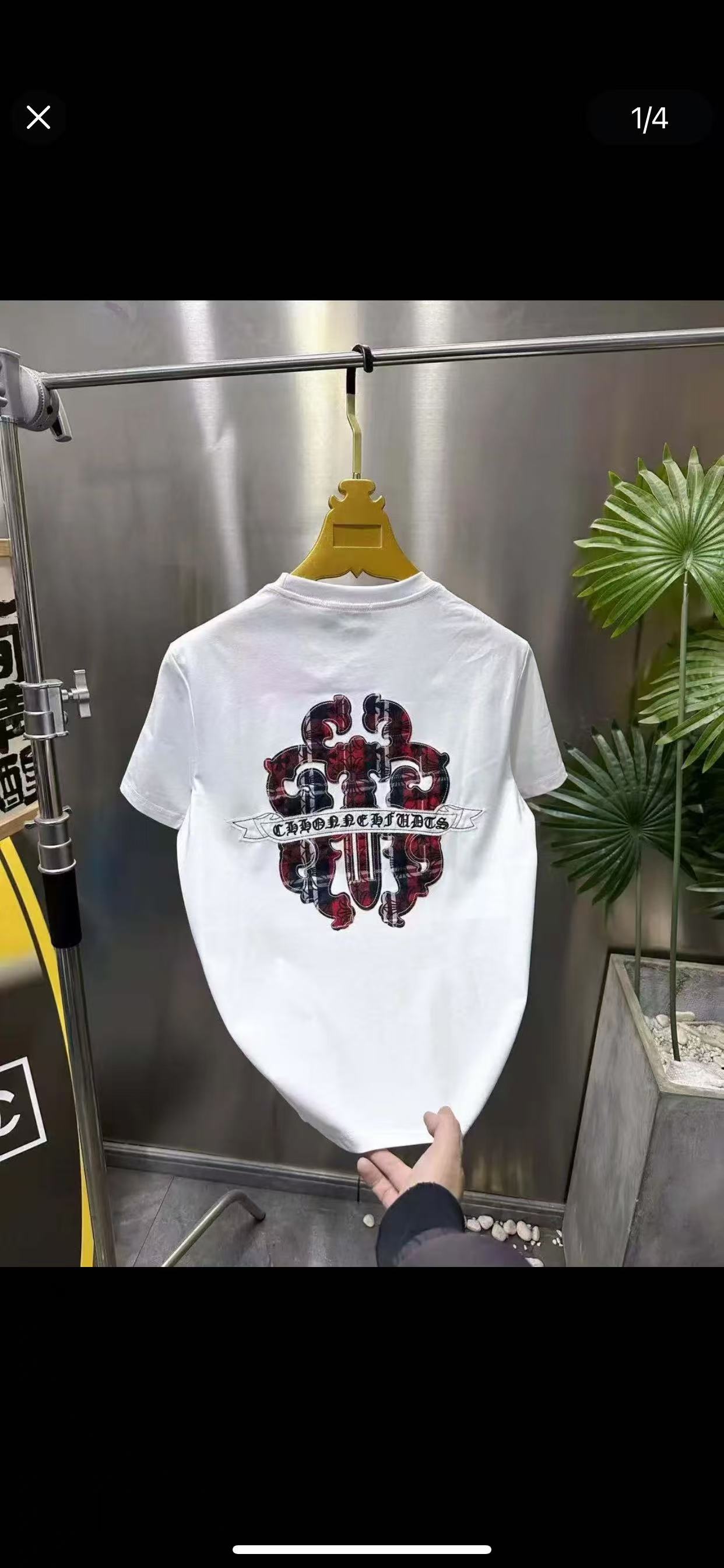 2025年男士春夏新款轻奢时尚休闲百搭网红潮流修身圆领T恤K72