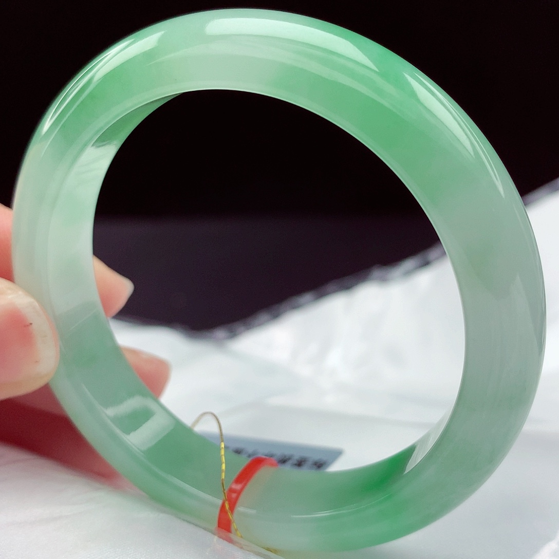 翡翠未镶嵌手镯53圈202