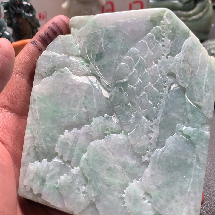 翡翠未镶嵌颈饰保真天然a货翡翠