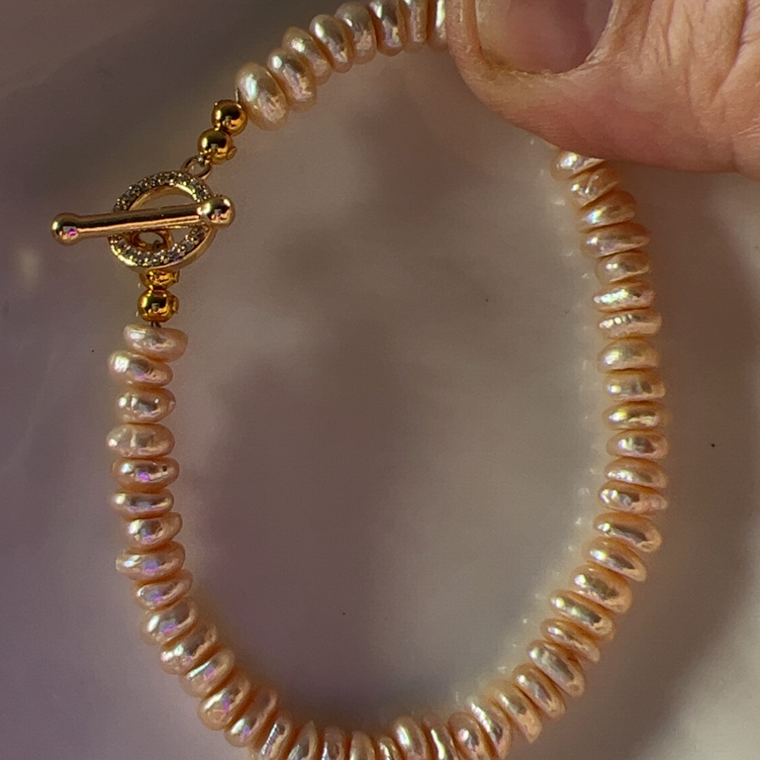 淡水珍珠合金手绳