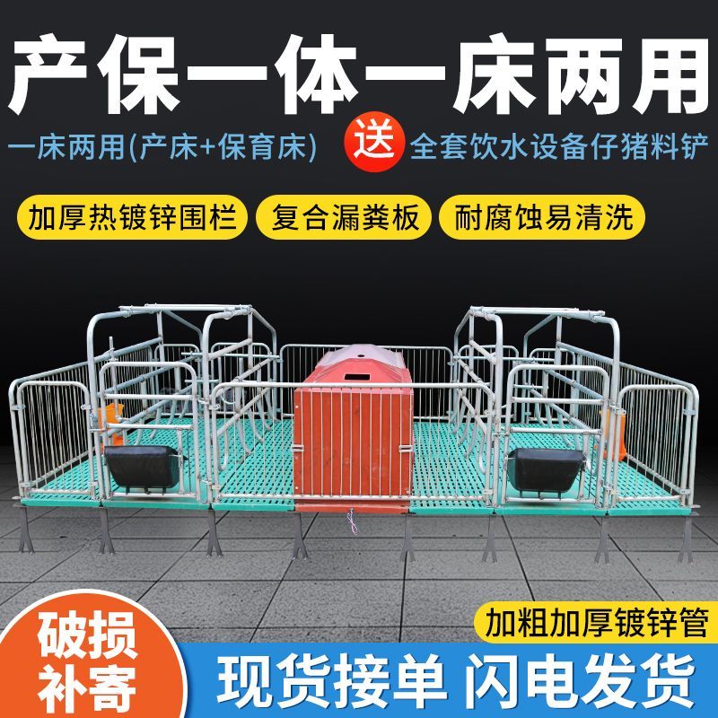 母猪产床产保一体双体单体两用猪用全套养殖设备分娩保育床