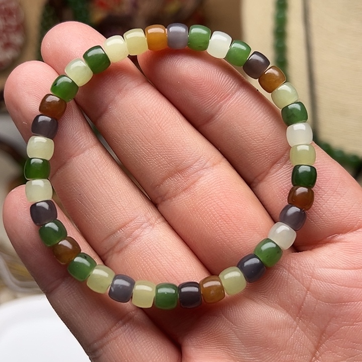 和田玉未镶嵌手链