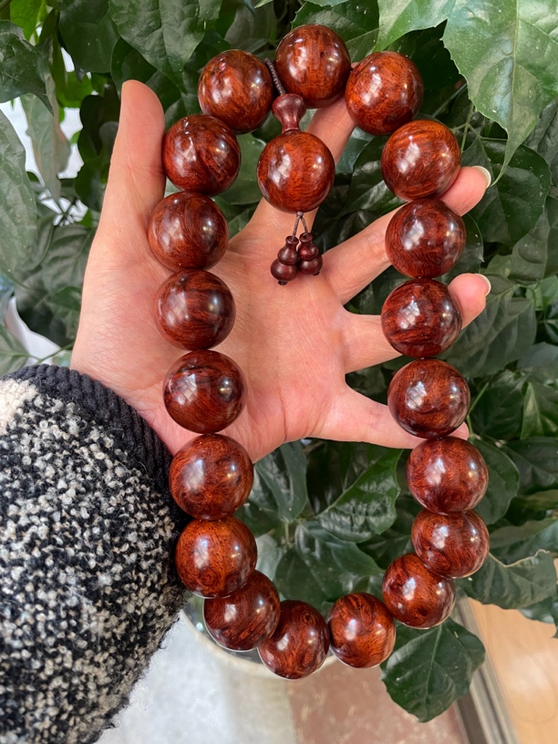 缅甸花梨2.5 X19颗榴杷手持．老料．细性好