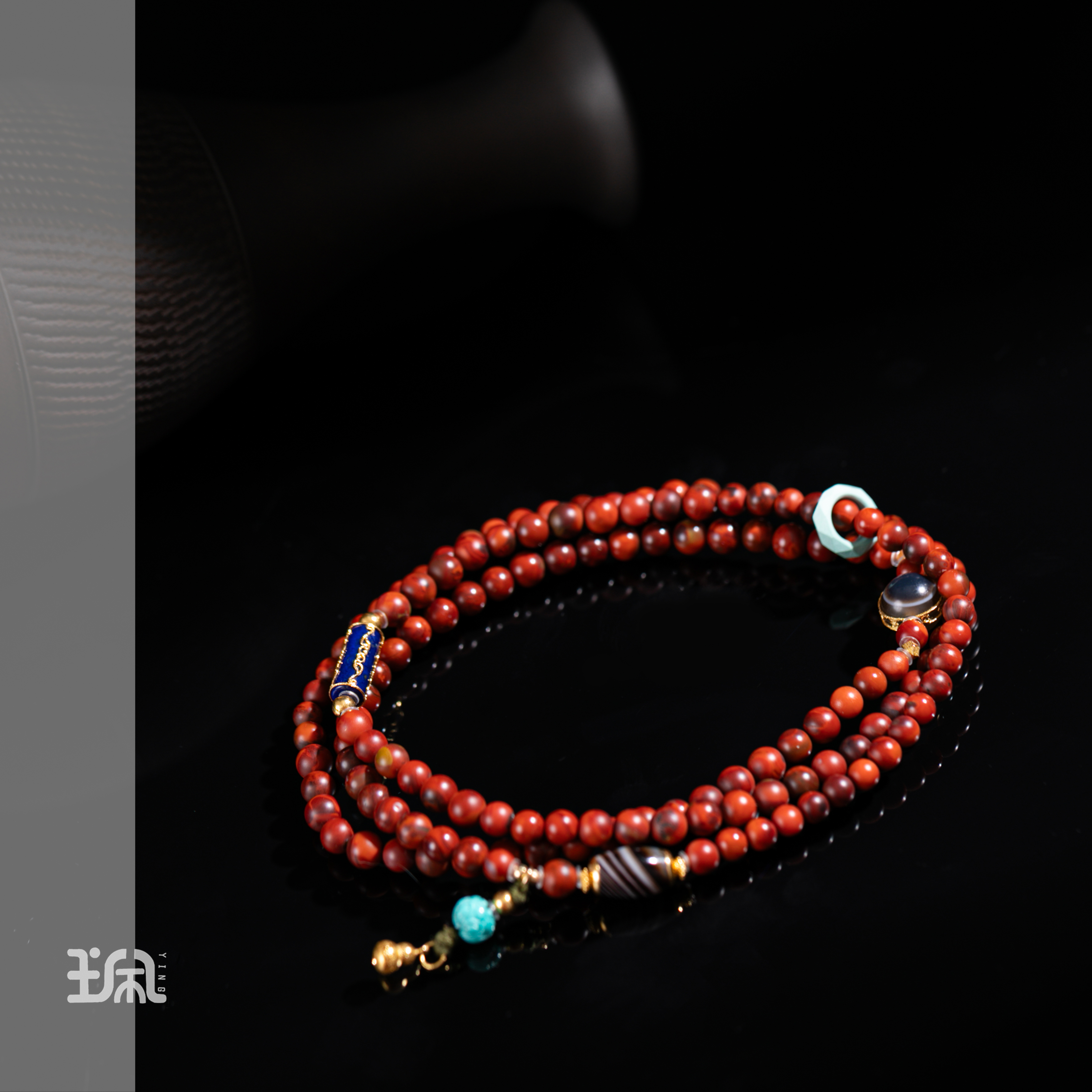 红源|南红*项链*18K金镶嵌PNB25080614多样性发其一