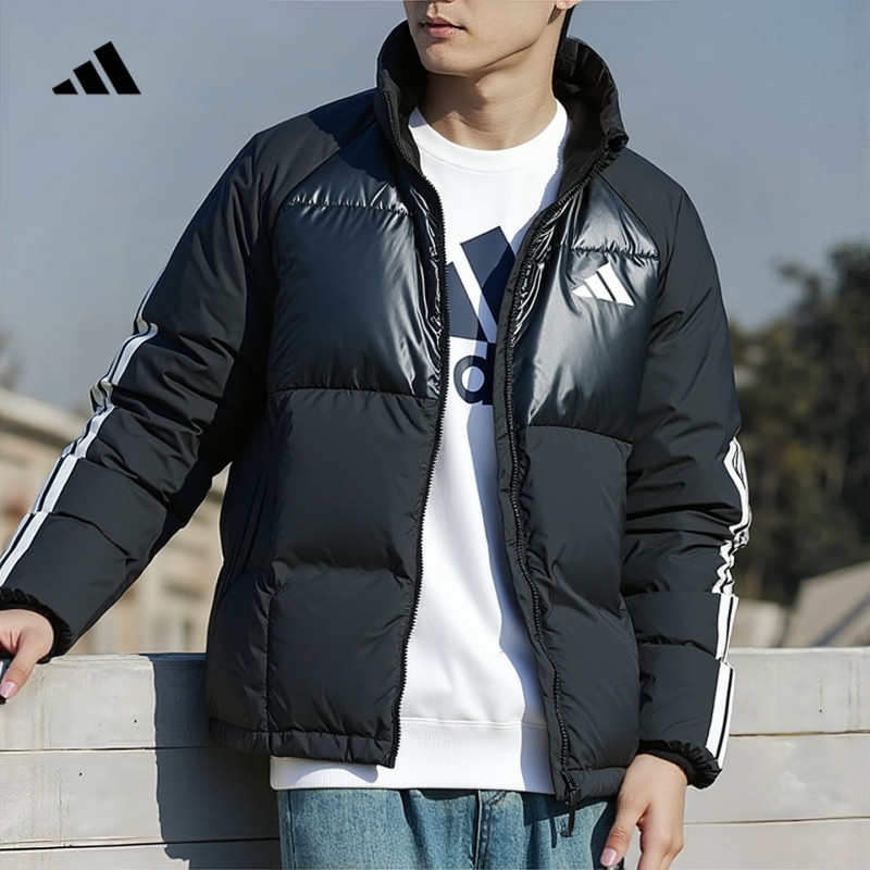 Adidas阿迪达斯短款羽绒服男冬季新款立领保暖运动羽绒外套JG5923