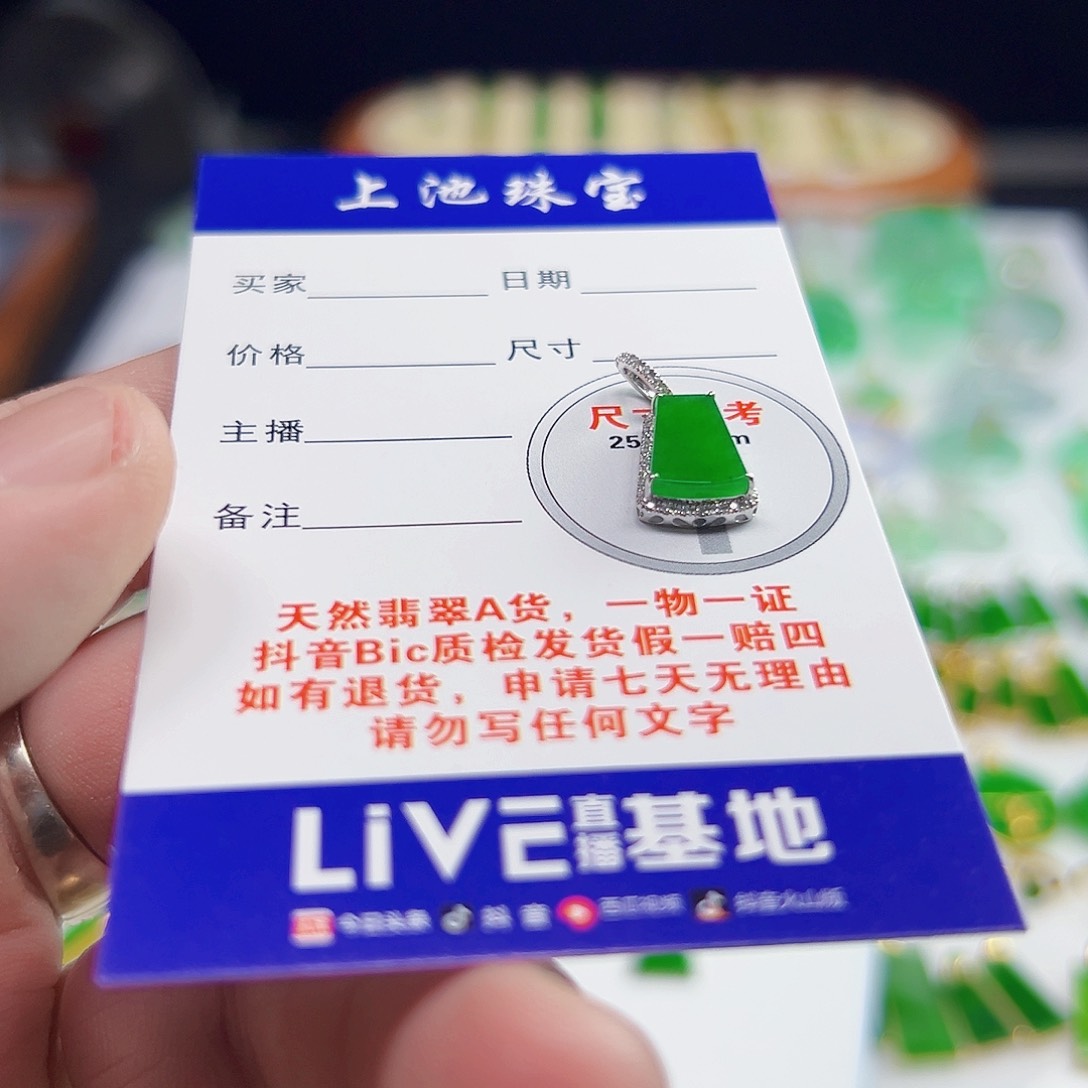 颈饰18K金镶嵌翡翠翡翠