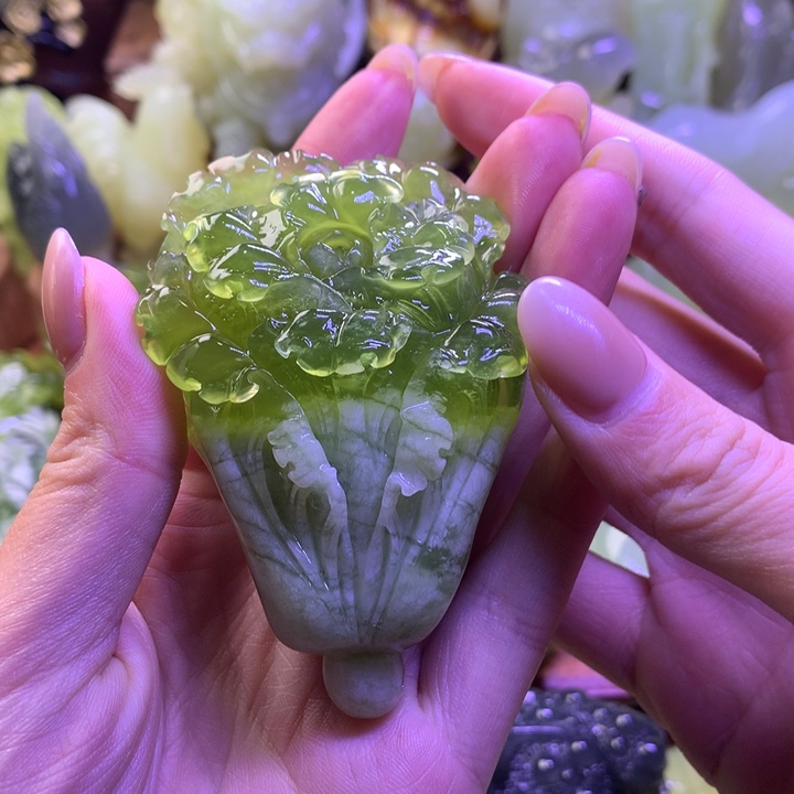 岫玉未镶嵌手把件