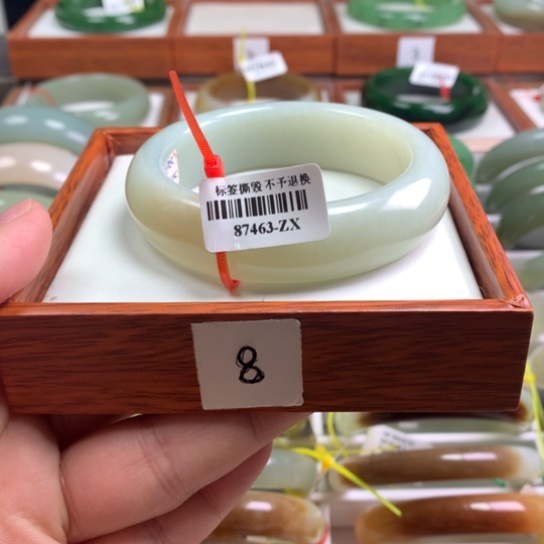 和田玉手镯未镶嵌56