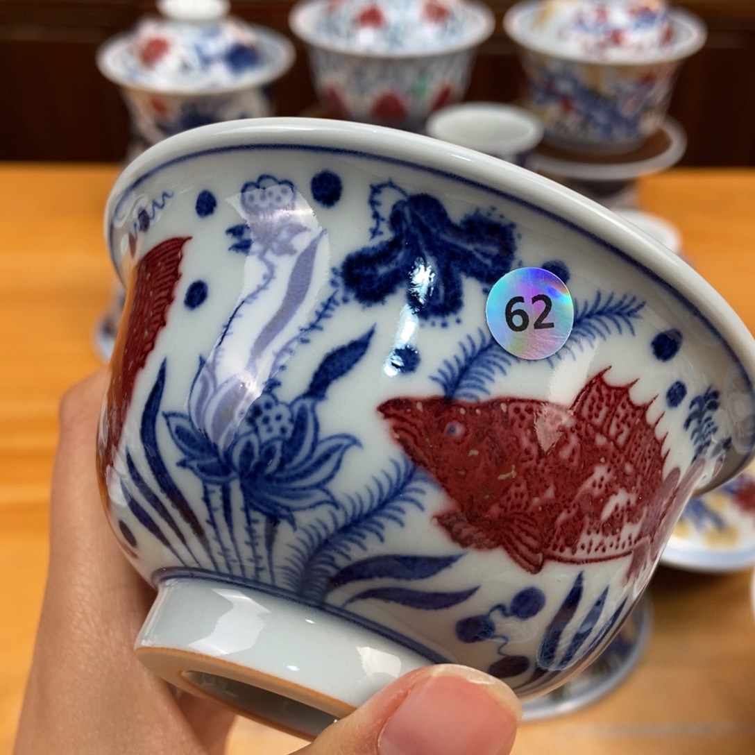 手绘现代茶具非古董