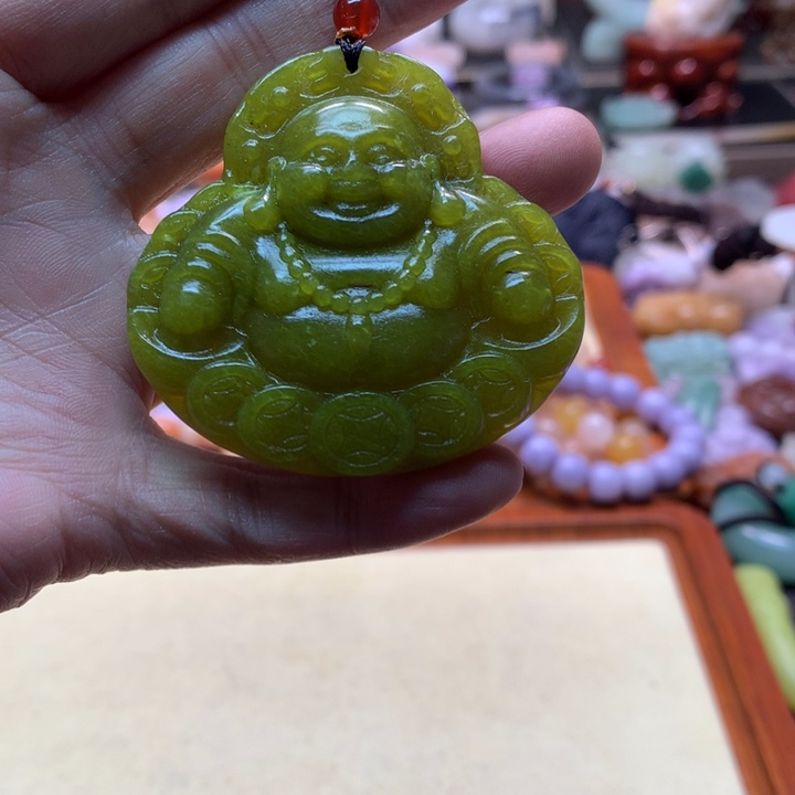 石英岩玉未镶嵌财神爷爷