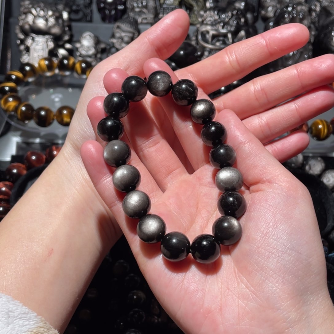 黑曜岩手串未镶嵌.*?