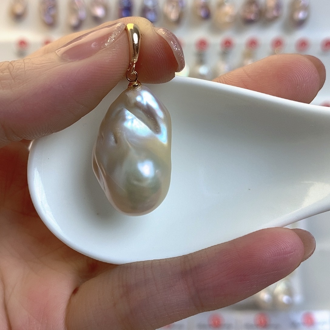 淡水珍珠颈饰银S925镶嵌