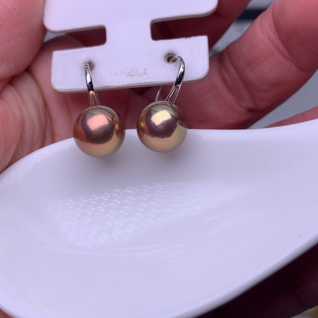 银S925镶嵌耳饰淡水珍珠小*z