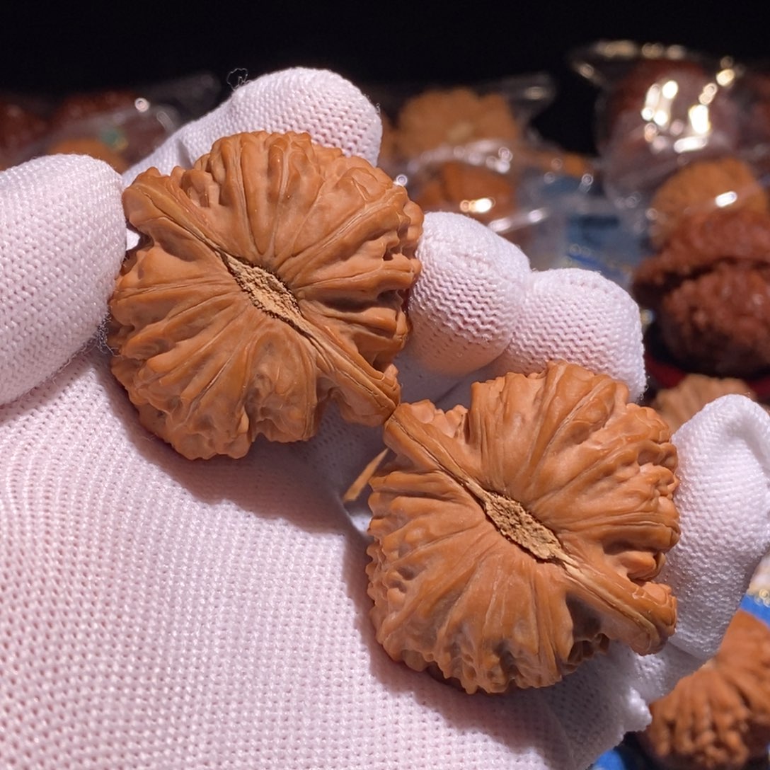 太***起文玩核桃吊坠白狮子