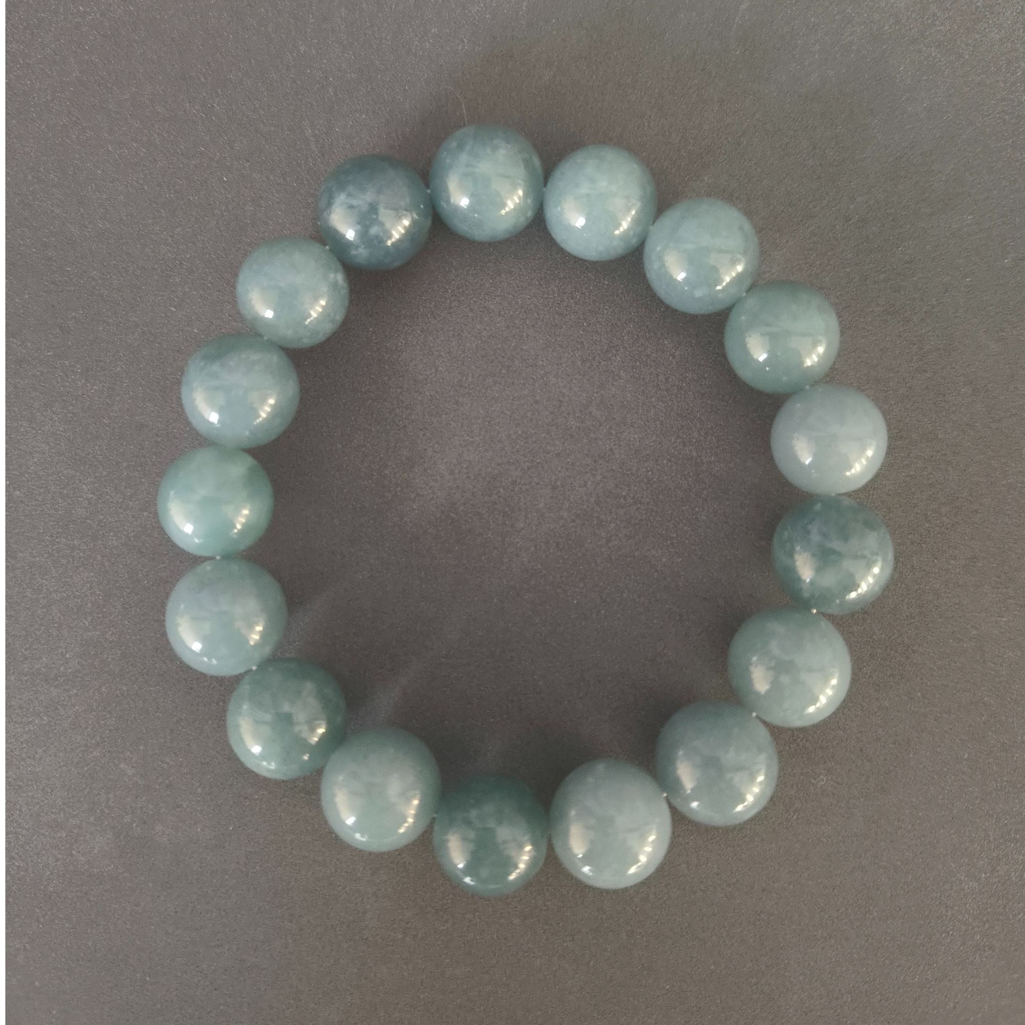 翡翠手串 天空蓝 卡12 带礼盒 ZG