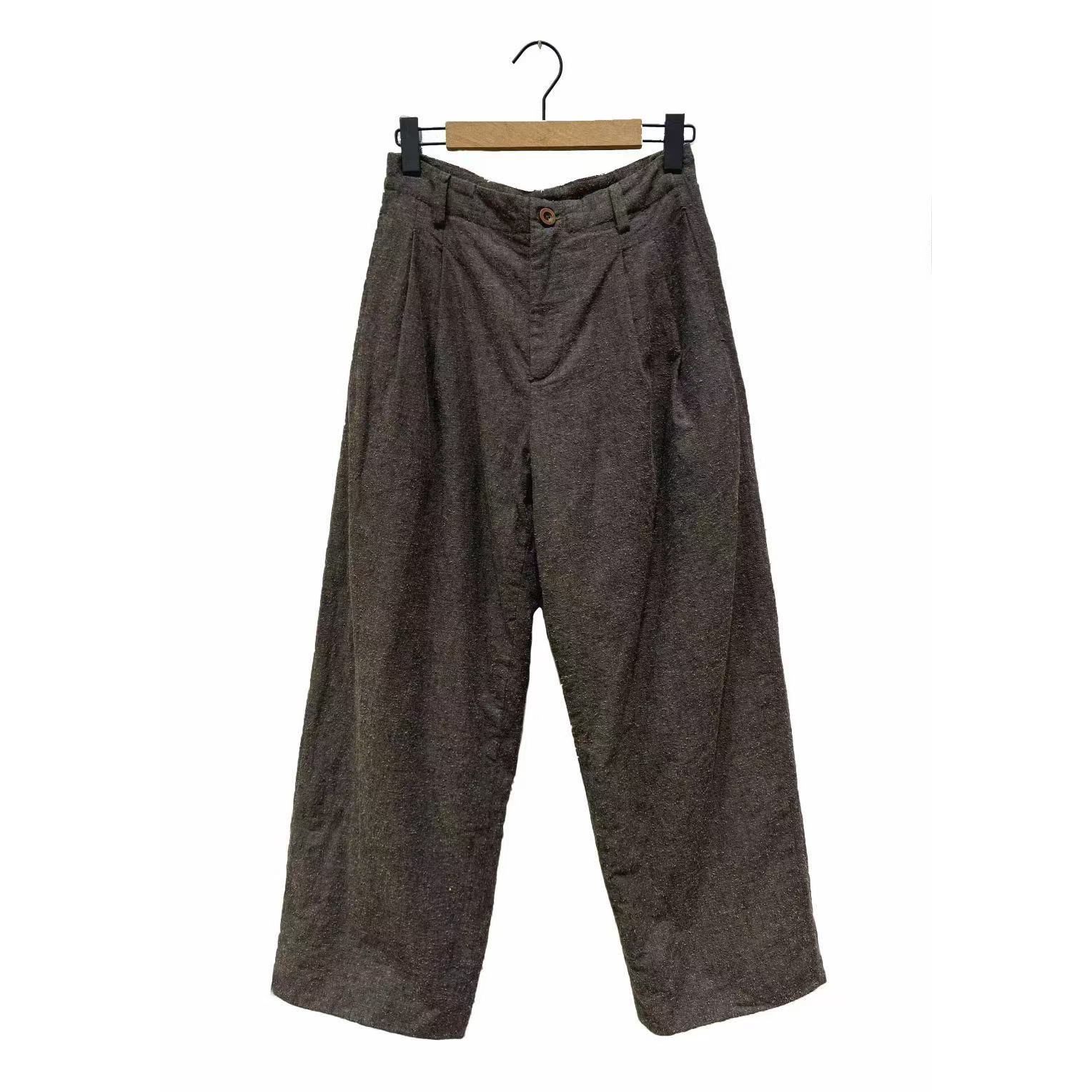 妝點家  左岸迷香  棉 亚麻  裤子 Z25FW  3019