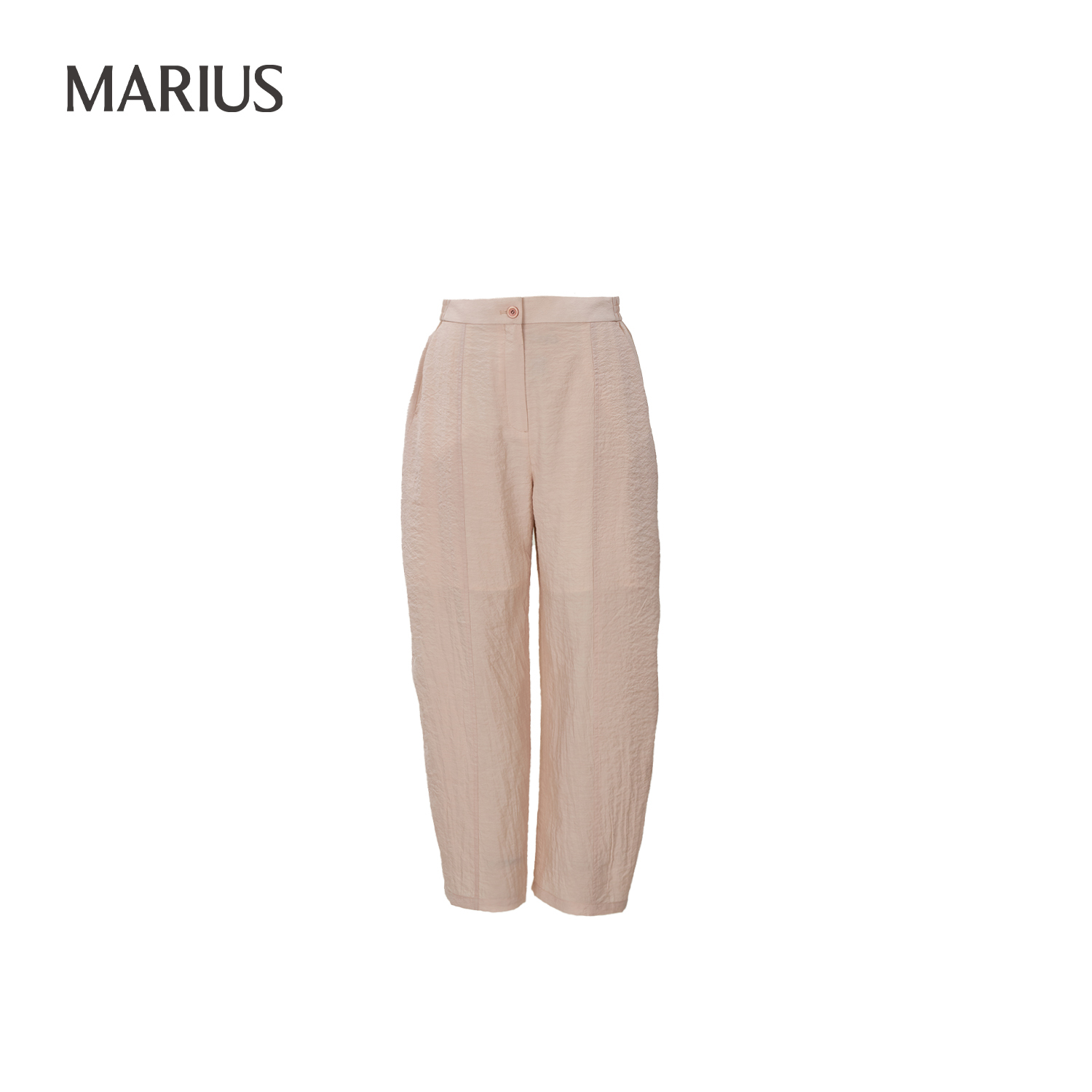MARIUS“干丝夹克”桑蚕丝低调奢华老钱风肌理褶皱感外套奶奶裤