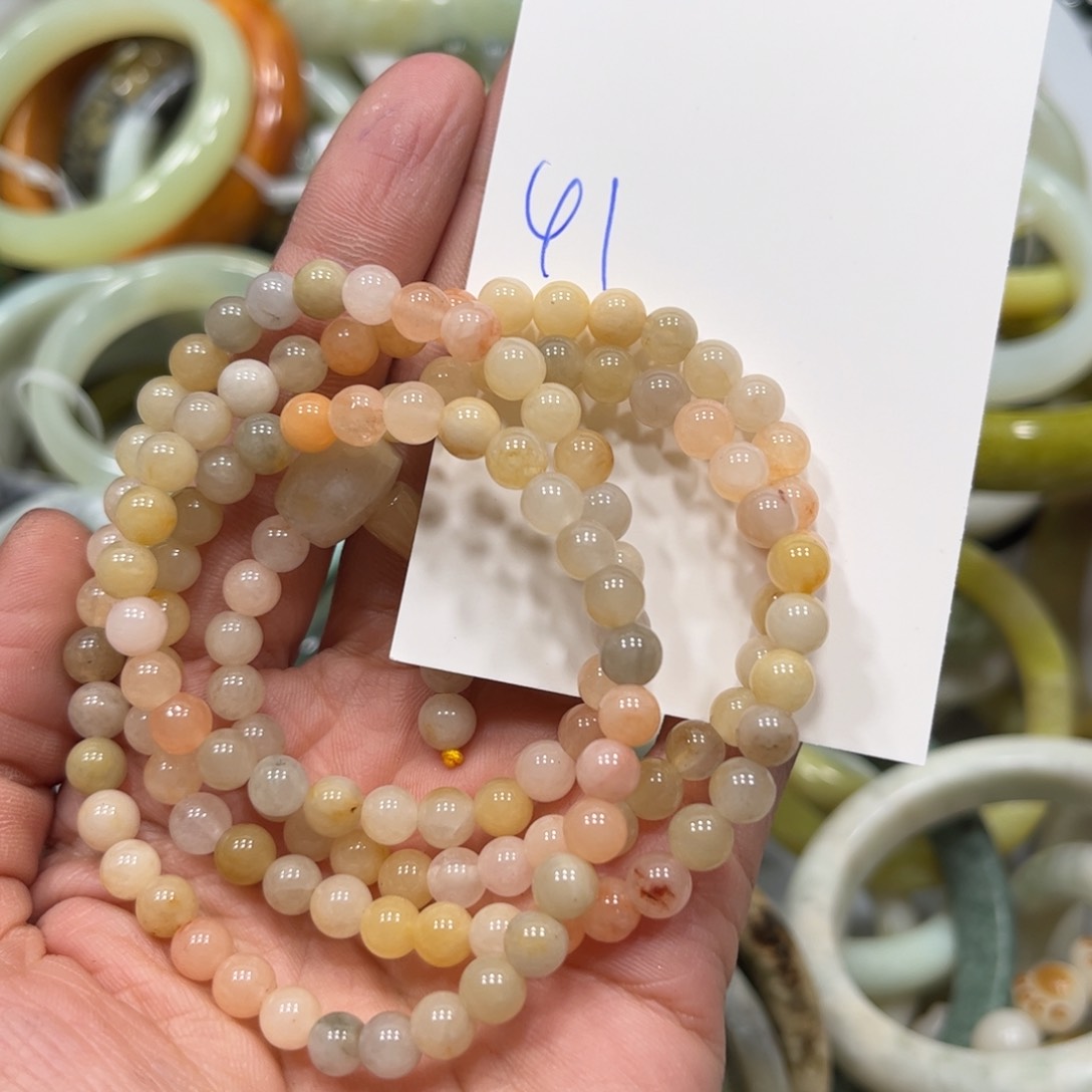 蛇纹石玉手链未镶嵌