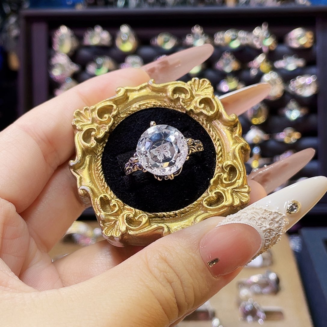 925银蝴蝶雕刻复古银戒指