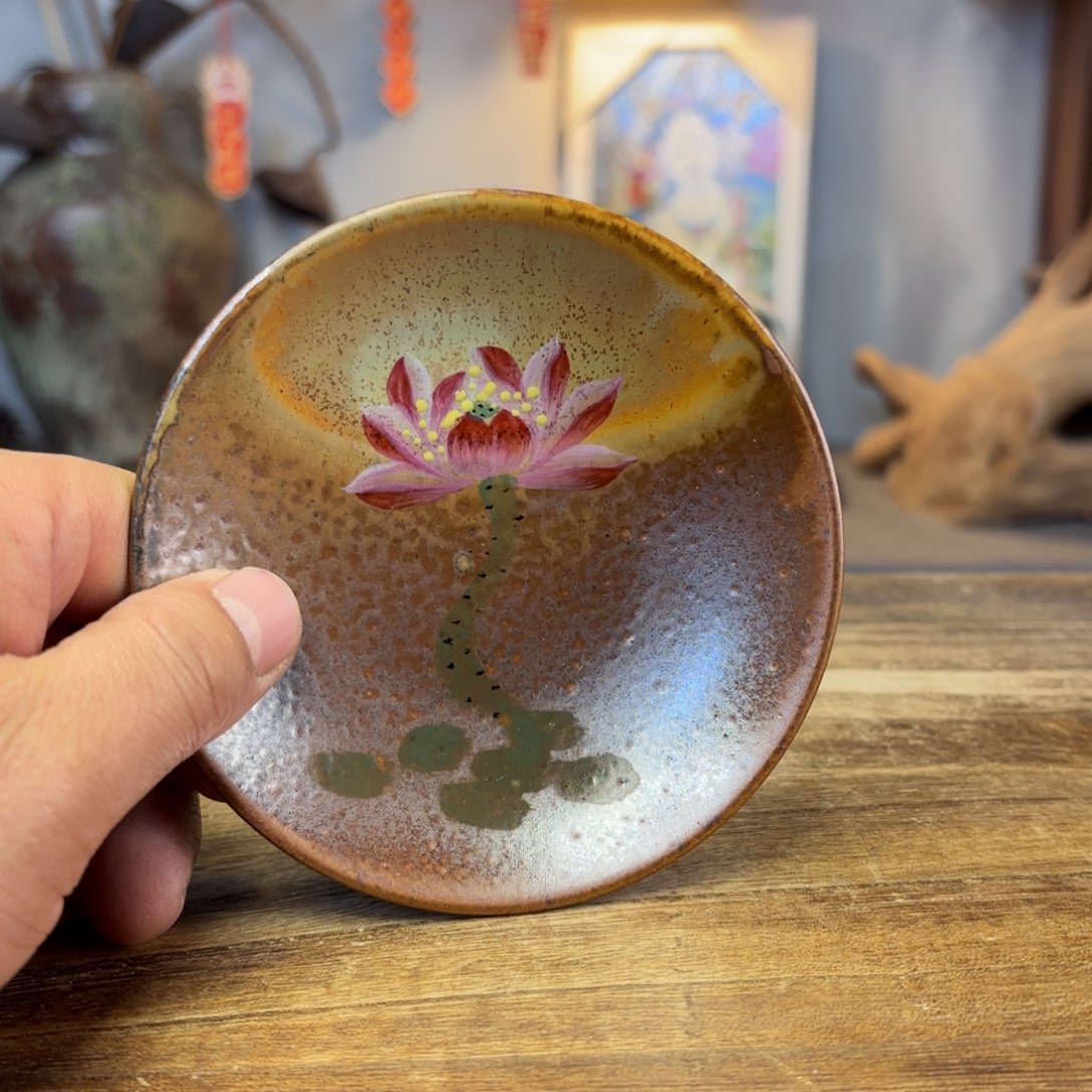 景德镇纯手工柴烧手绘陶瓷