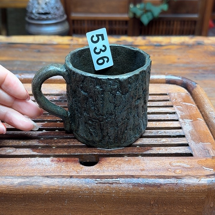 纯手工制作粗陶茶具