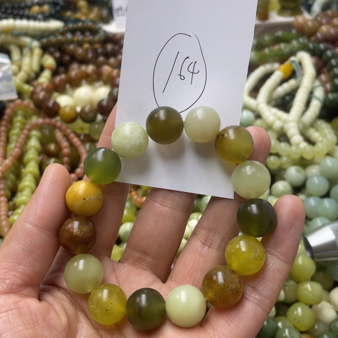 蛇纹石玉手链未镶嵌