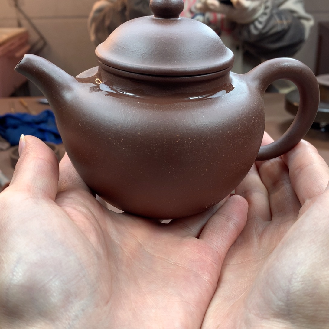 紫砂茶壶掇只 紫泥 330cc 周宜君 内推