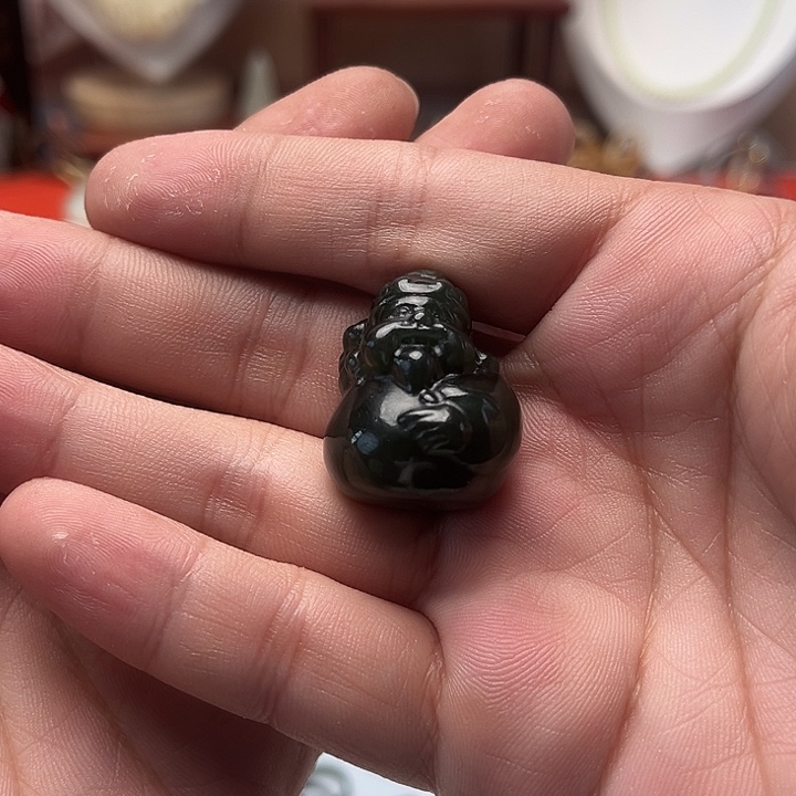 颈饰未镶嵌和田玉财神爷